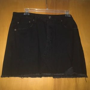 American Eagle black denim skirt